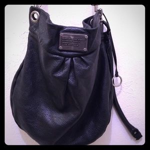 Marc Jacobs black leather hobo
